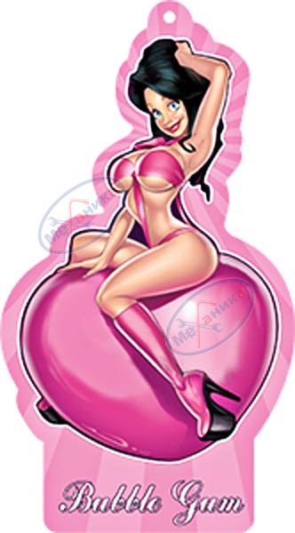 Ароматизатор подвес картон (FRESHCO) "Babies Bubble Cum" Бабл-Гам BBS15