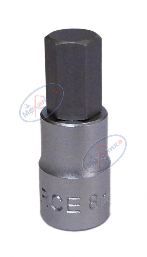 Головка со вставкой шестигр 8 мм 1/4" L 32 мм (Force) 3243208