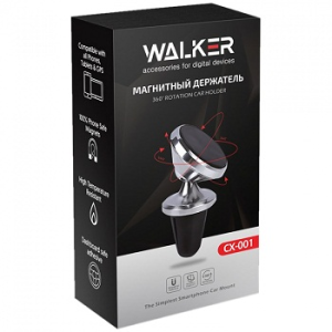 Держатель телефона (WALKER) в дефлектор, на магните 001