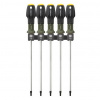 Отвертки набор Torx L 250 мм 5 пр (Т10,Т15,Т20,Т25,Т30) (ДТ) с отверстием