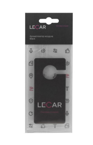 Ароматизатор подвес картон (LECAR) Черный лед крючок