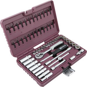 Головки набор 1/4" 6 гр 57 пр (THORVIK) с трещот