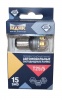 Светодиод 12V Т25/5 (Маяк) SUPER WHITE (2бл) 15SMD (2835) BAY15d 360C 10-30V 10-30T25/SW11/2BL