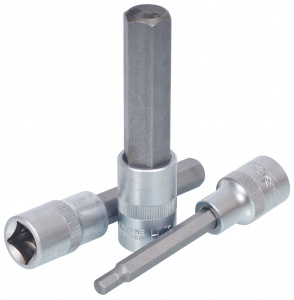 Головка со вставкой шестигр 10 мм 1/2" L 100 мм (АвтоДело) удлин (14983) 39390