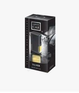Ароматизатор на дефлек жидкий (AREON) CAR BOX BLACK STYLE Серебро