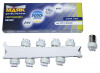 Светодиод 24V Т15 (Маяк) WHITE (габарит, стоп) 5LED BA15S