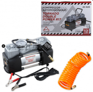 Компрессор TORNADO 2-ух поршневой Double Power (Arnezi) 300W 25А 60л/мин, 2 цилиндра A0302013