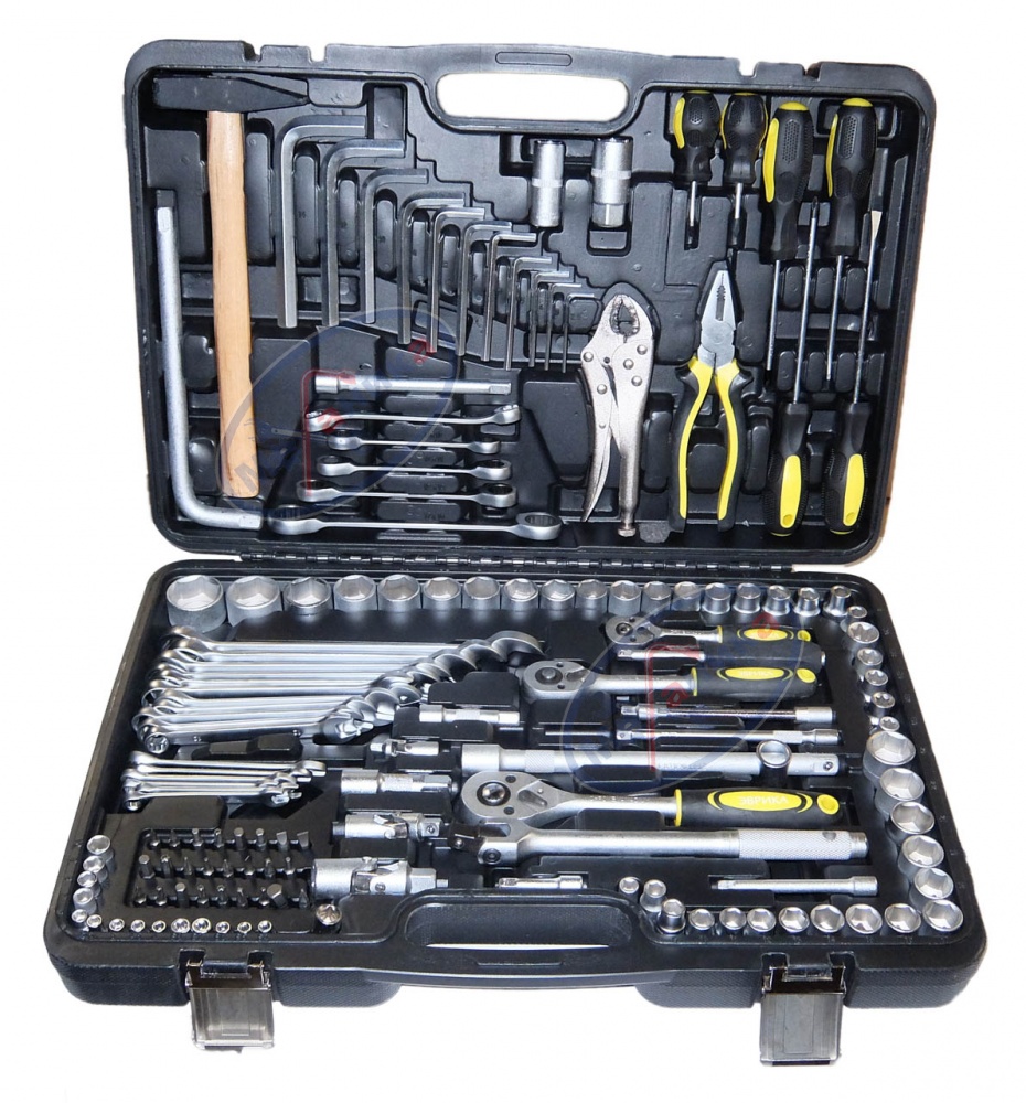 Набор инструмента 142 пр (ЭВРИКА) 1/4",1/2",3/8"  6 гр ERTK142