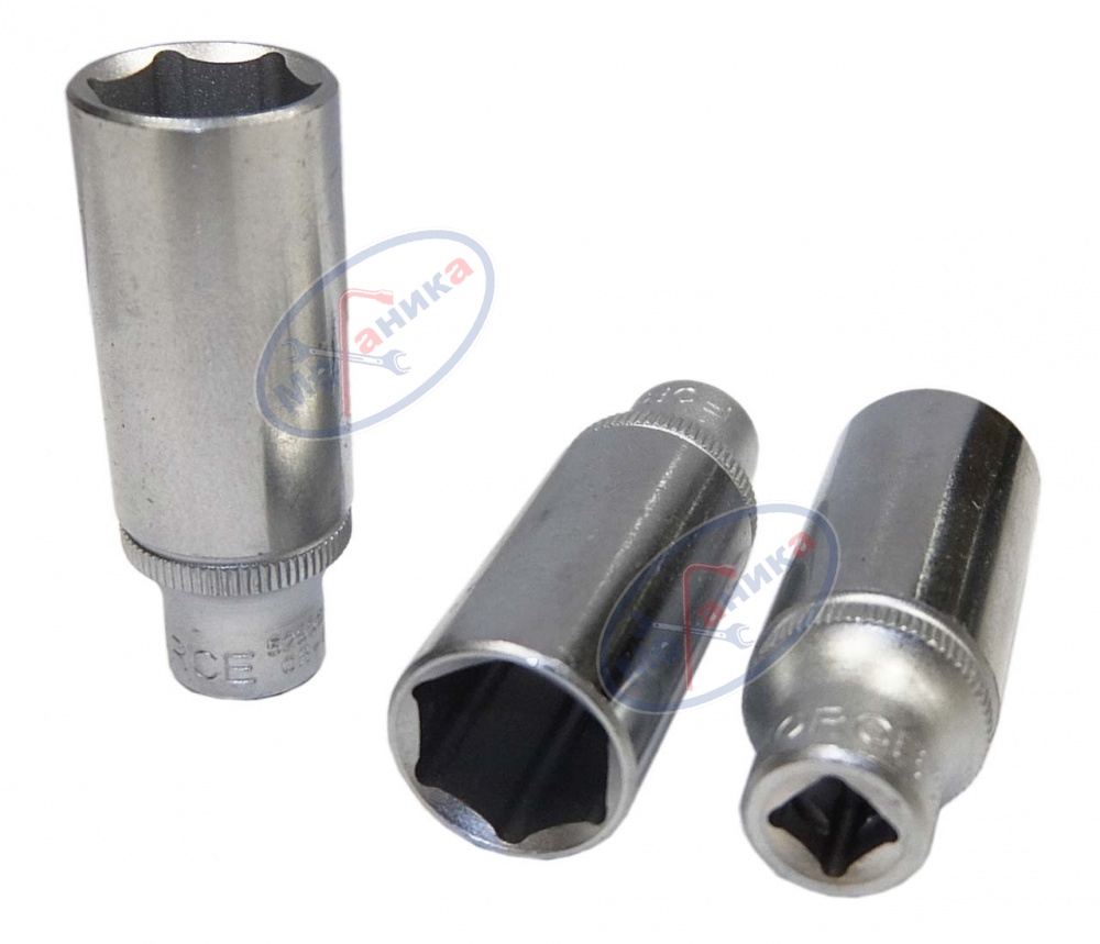 Головка *10 1/4" 6 гр (Force) удлин 5255010