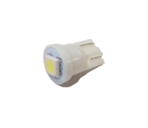 Светодиод 12V Т10W (MEGAPOWER) (W2,1x9,5d) 1 SMD 5050 WHITE 6000K 20лм