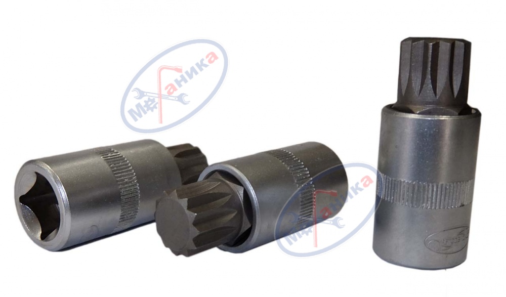 Головка со вставкой Spline M14 1/2" (АвтоДело) (15003) 39514
