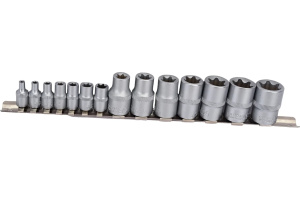 Набор головок тип Е 1/2", 1/4" 14 пр (Сервис Ключ) 