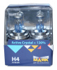 Лампа H4 галог 12V60/55W+130% (Маяк) Active Crystal к-т2шт 72420AC+130 