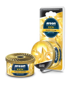Ароматизатор на панель гель (Areon) "GEL KEN BLISTER"  Золотой кристалл 704-AKB-24