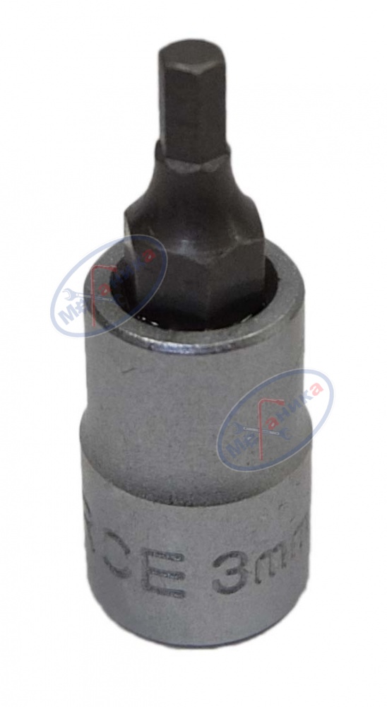 Головка со вставкой шестигр 3 мм 1/4" L 32 мм (Force) 3243203