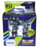 Лампа галог H12 12V53W (Маяк)  ULTRA 82112 к-т2шт