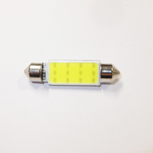 Светодиод 12V Т11х41 (LEDFOOT) C5W  41мм салон, номерн.знак  белые