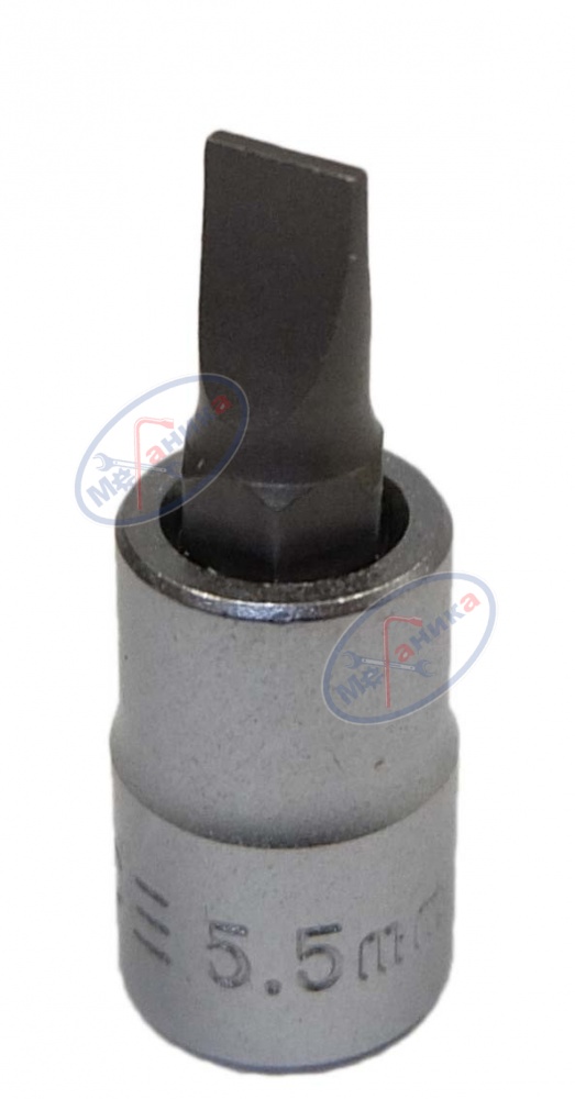 Головка со вставкой шлиц 5,5 мм 1/4" L=32 мм (Force) 32332055