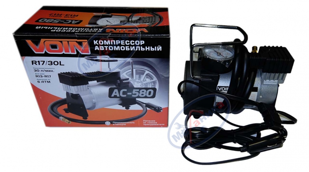Компрессор TORNADO AC580 (VOIN) 180 Вт 30л/мин АЗАРД