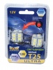 Светодиод 12V Т25 (Маяк) WHITE Button (габарит, стоп) 15SMD BA15S