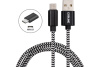 Кабель USB2.0/ microUSB (CarLine) 2,1А, 1,0 метр, тканевая оплётка CAB03121