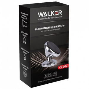 Держатель телефона (WALKER) шарнир, на панель, на магните 002