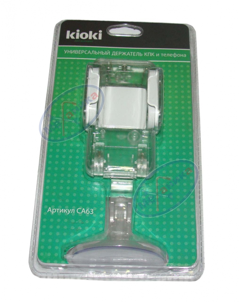 Держатель телефона, КПК, GPS (Kioki) AC63 на присоске, прозрачный