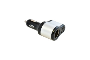 Разветвитель прикуривателя 1 гнезда с 2 USB (AUTOVIRAZH) AV-4303