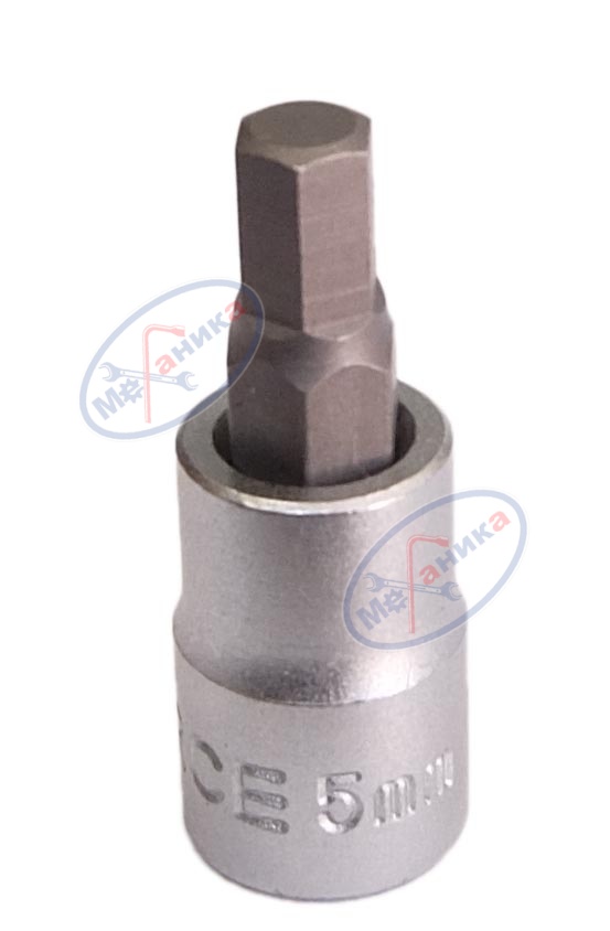 Головка со вставкой шестигр 5 мм 1/4" L 32 мм (Force) 3243205